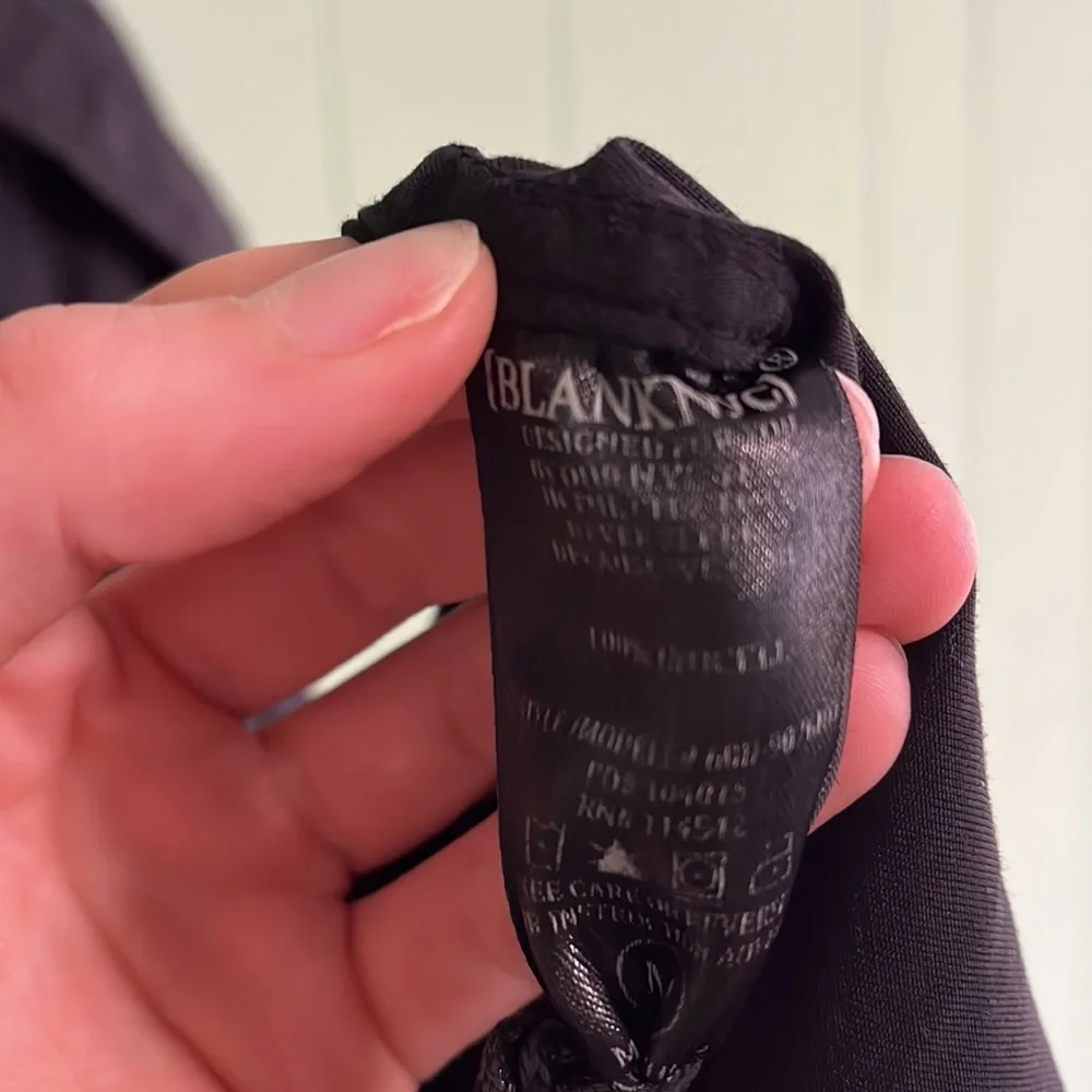 NWT BLANK NYC Dip Dye Dual Tone Gray Black Trench Coat Open Tunic Women'… - Picture 14 of 16